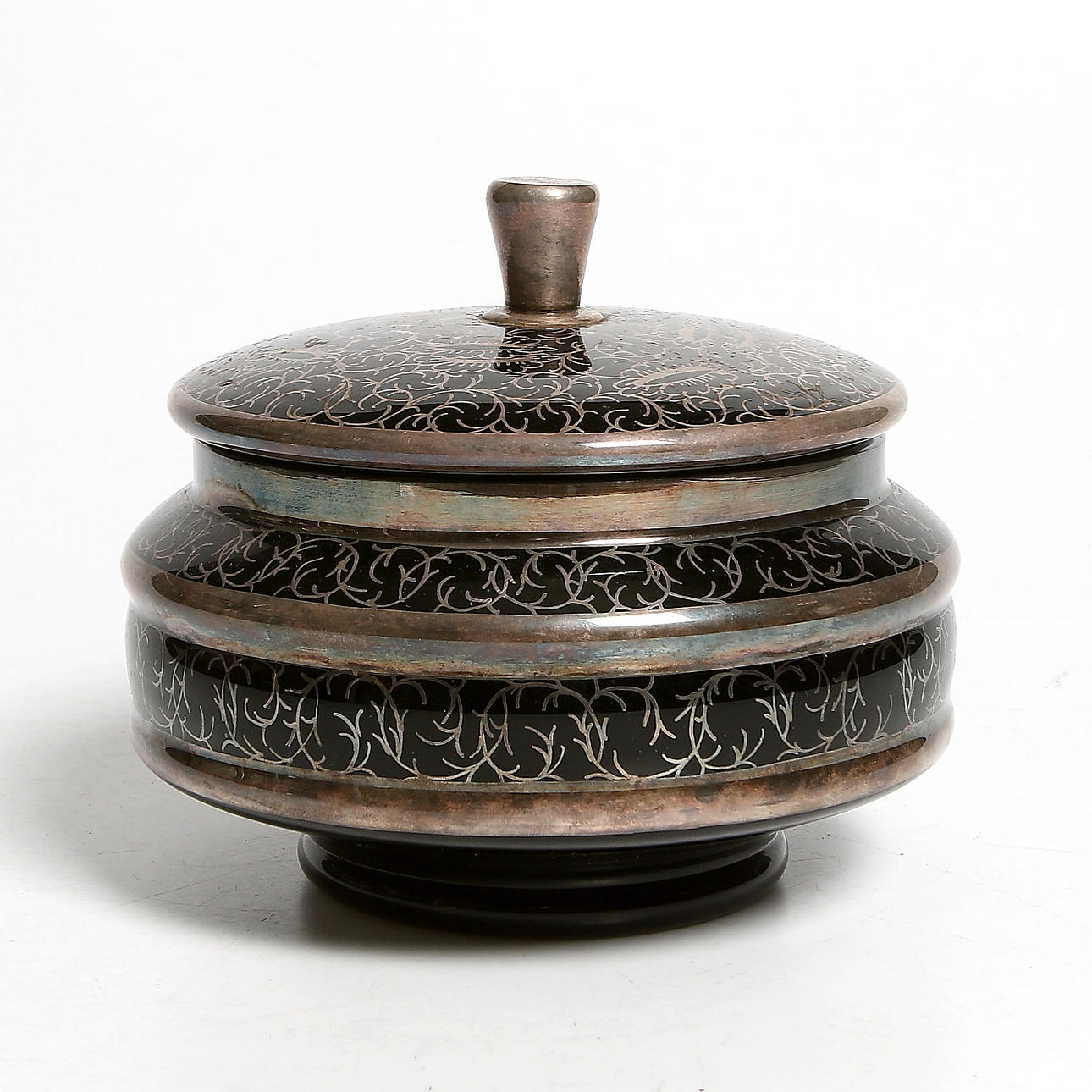 LOCKSKÅL, glas, Nello Gigli, Italien. 1900-tal.