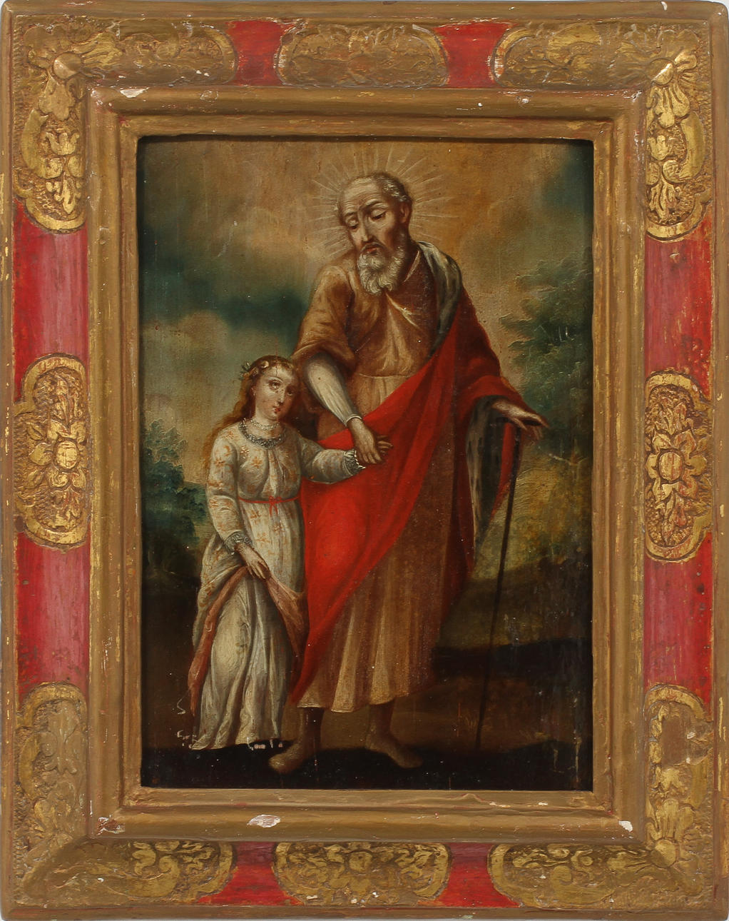 IKON, olja på pannå, 1800-tal.