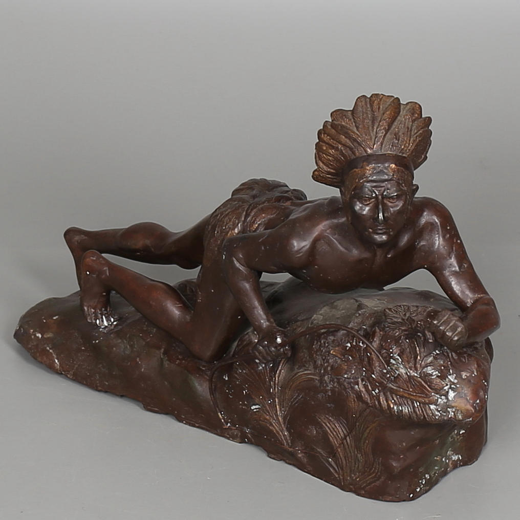 OIDENTIFIERAD KONSTNÄR. SKULPTUR i brons.