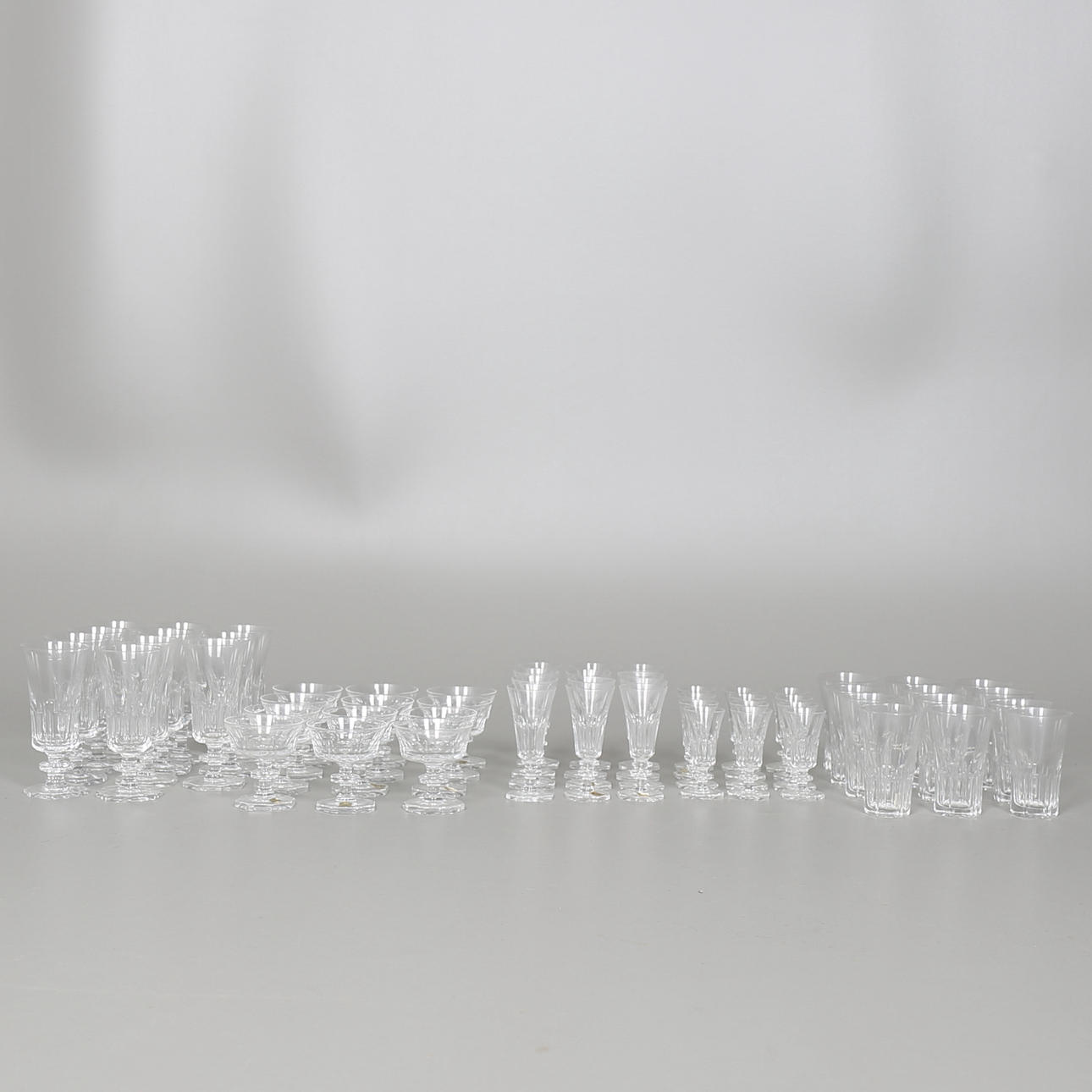 GLASSERVISDELAR, 59 st, "Hamra" Bergh Kristall, Elis Bergh, Kosta, 1900-tal.