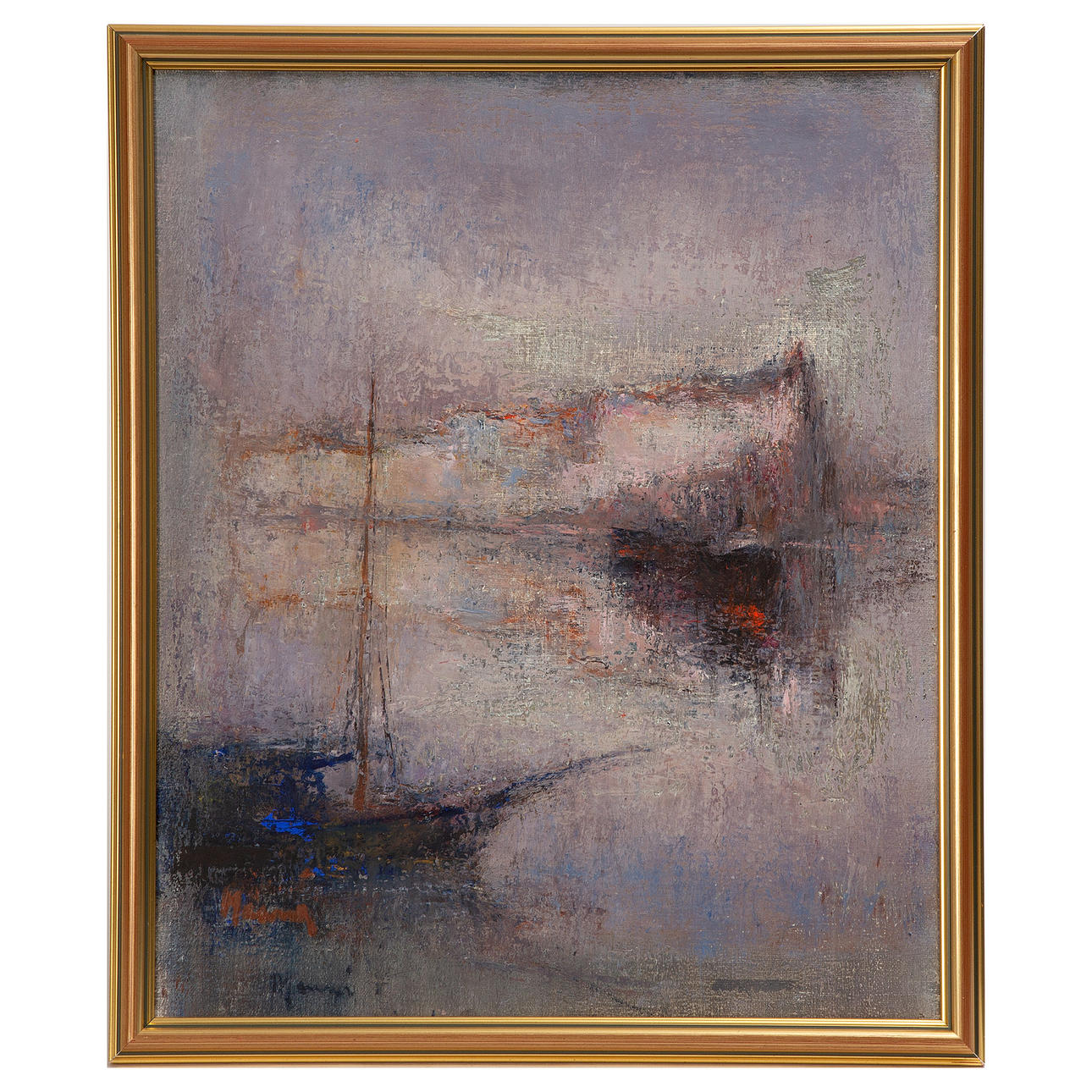 ELVI MAARNI. Oil on Board, signed.