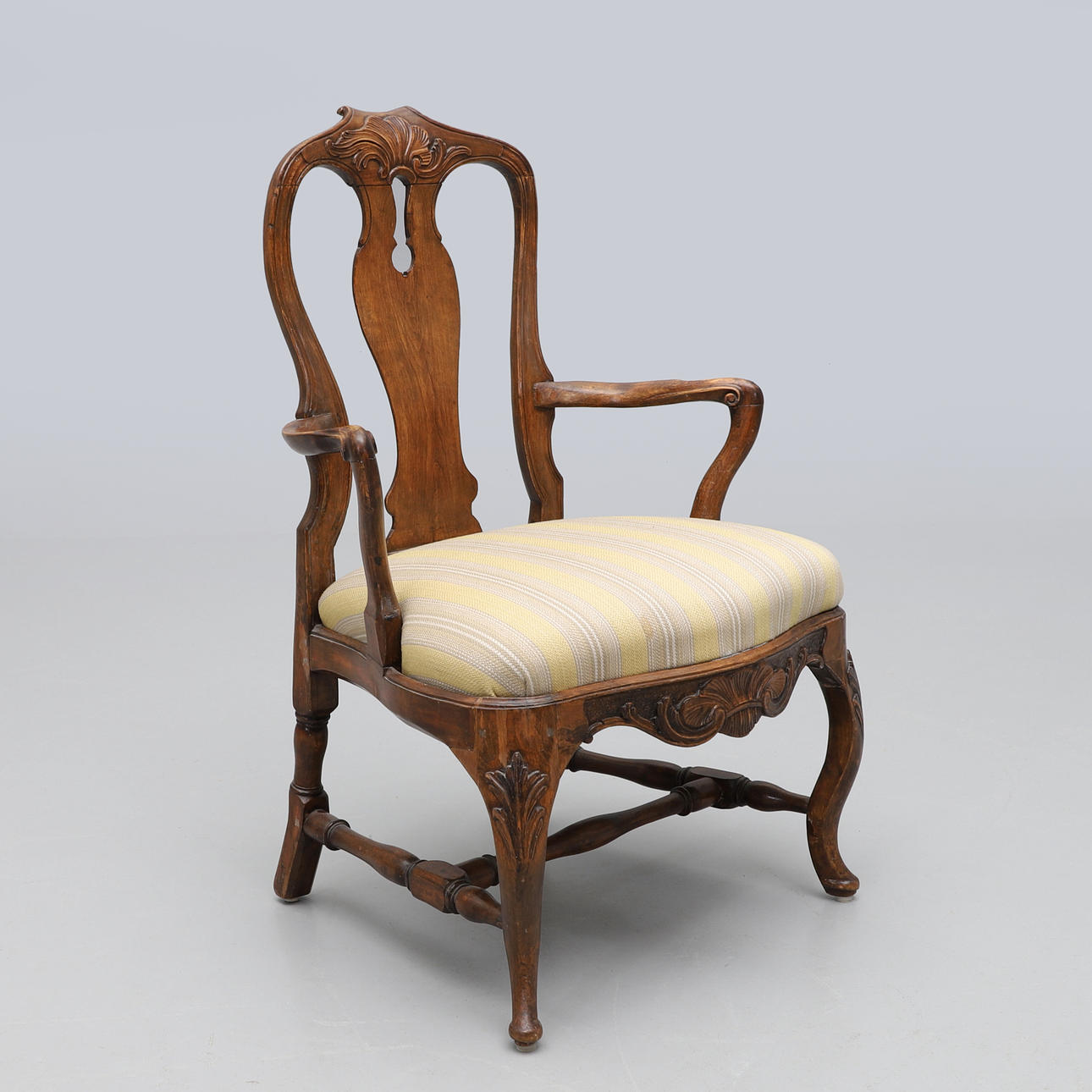 KARMSTOL, rokoko, 1700-tal.