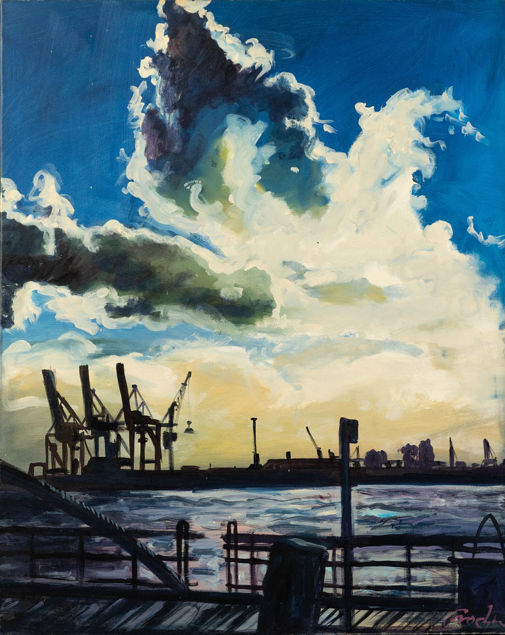 PETER GROCHMANN (1956-2009). Hafenwolken.
