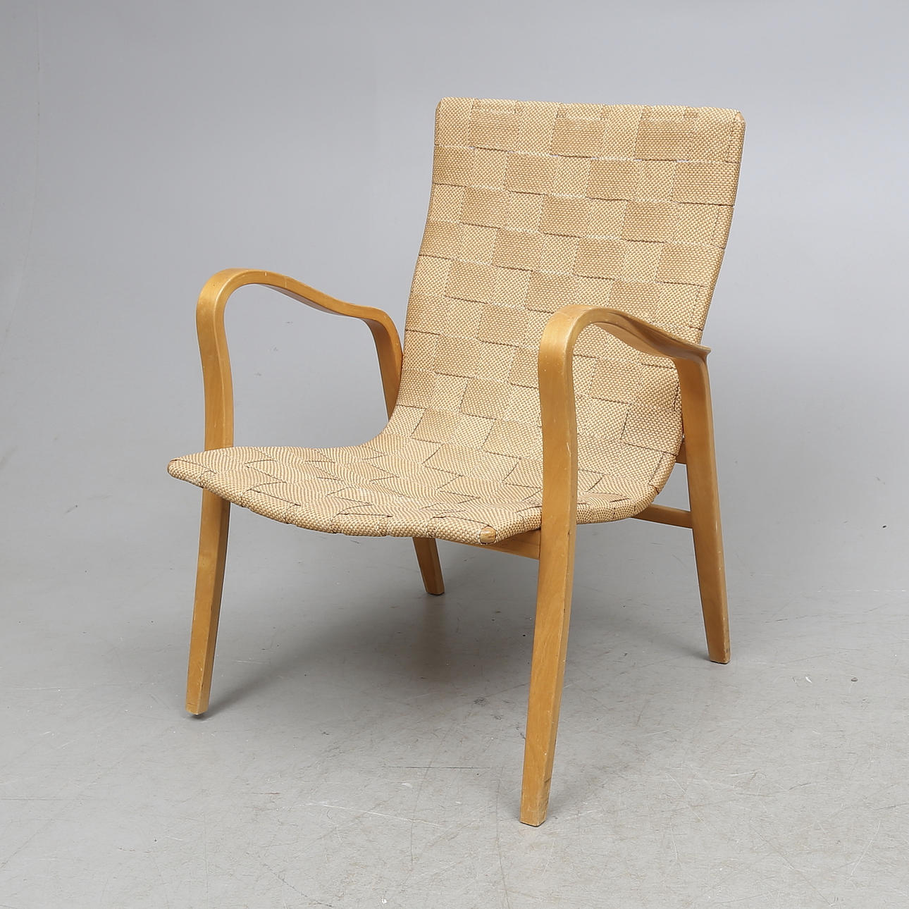 FÅTÖLJ, stämplad Ostrom Sweden, 1900-talets mitt.