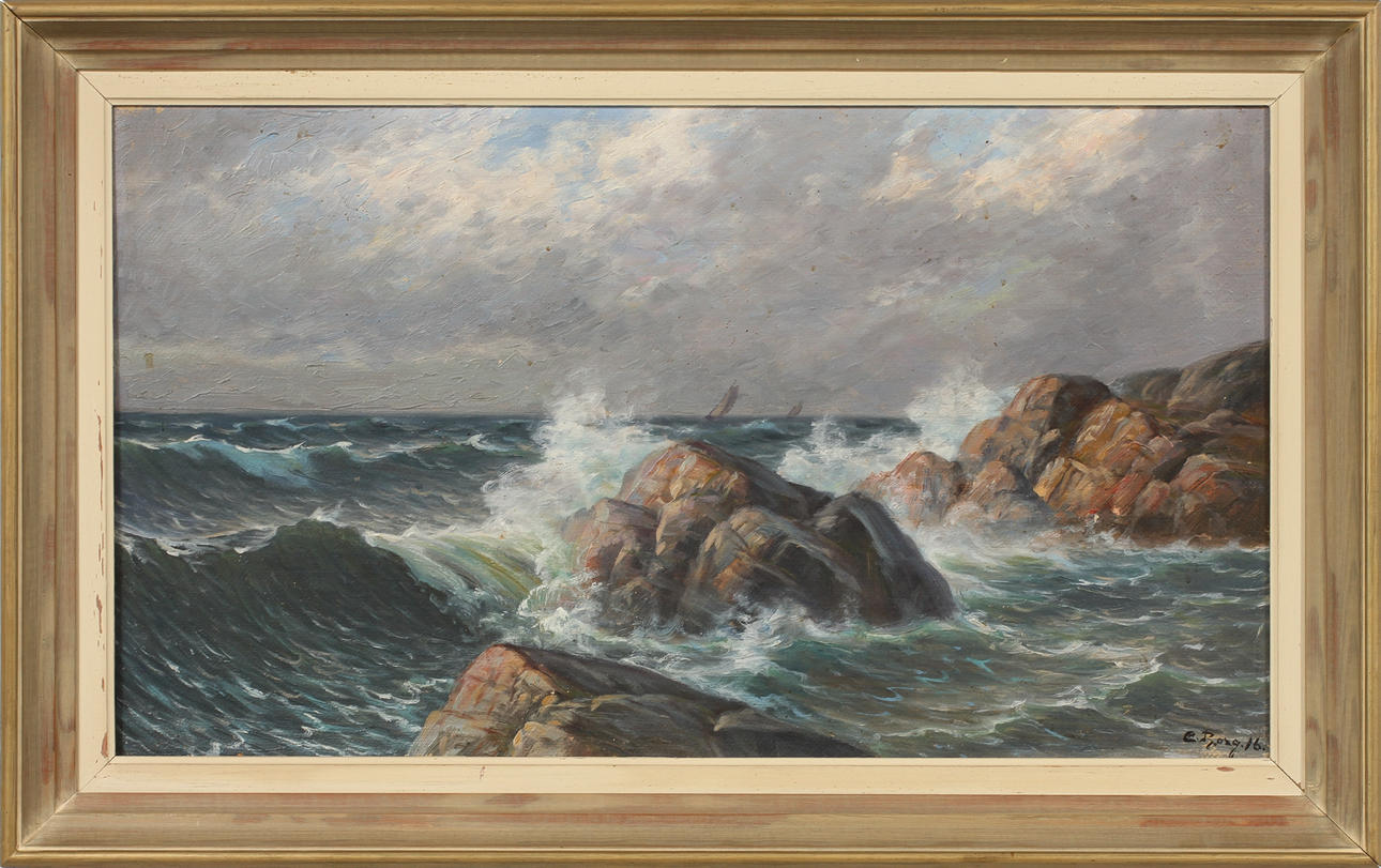 CARL BORG. Olja på duk, signerad.