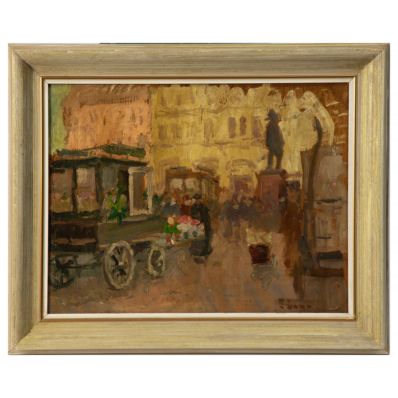 UNKNOWN ARTIST, oil on Board, signed E Dame. Art - Paintings - Auctionet