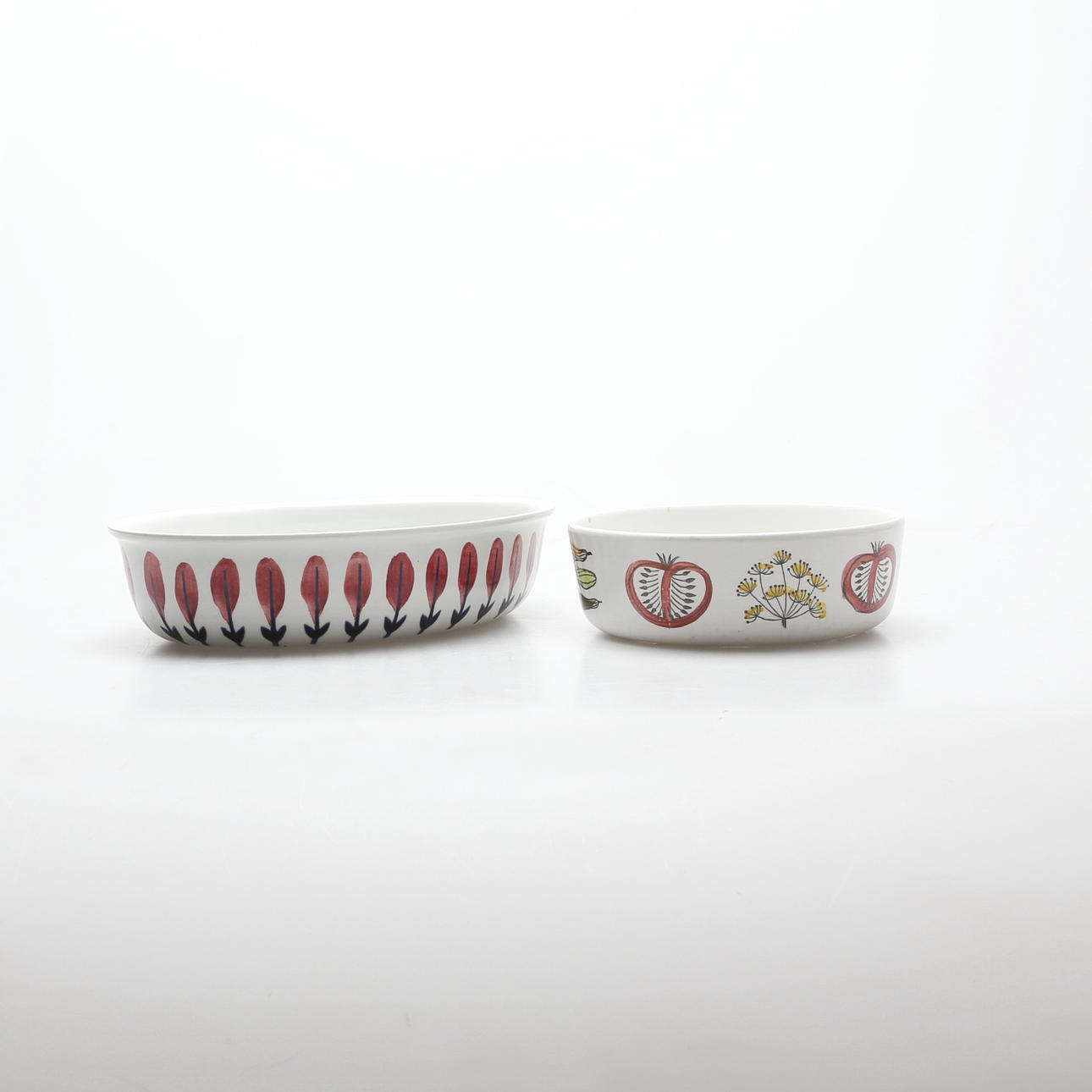 MOLDS 2 pcs, porcelain, Rörstrand, 1900s.