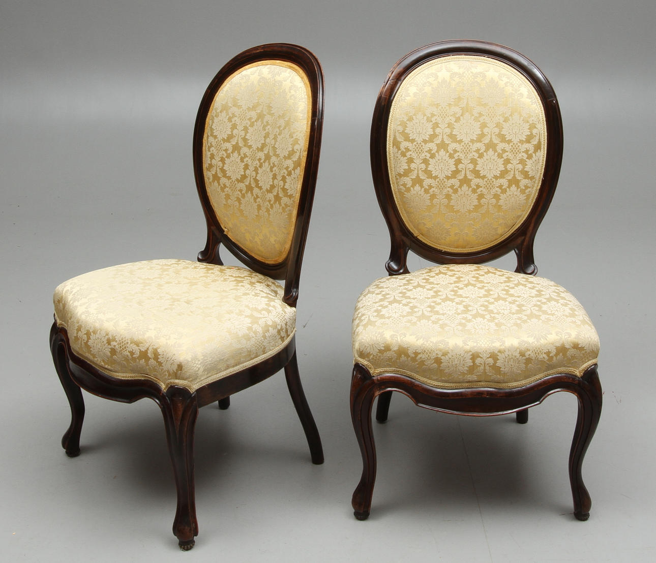 STOLAR, 1 par, nyrokoko, sent 1800-tal.