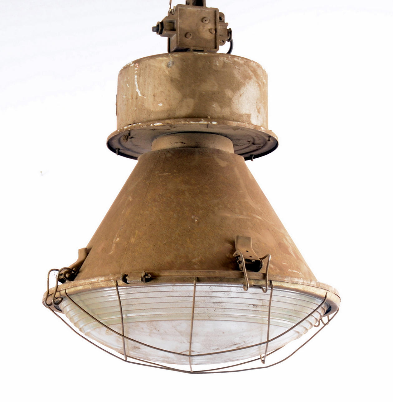 INDUSTRILAMPA, metall och glas, modell ORP-250E-1.