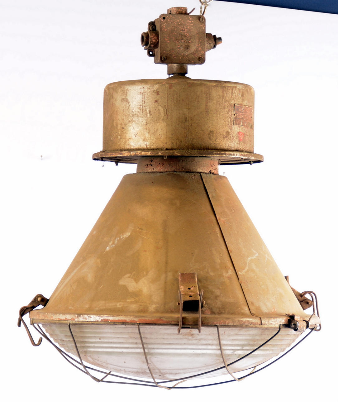 INDUSTRILAMPA, metall och glas, modell ORP-250E-1.