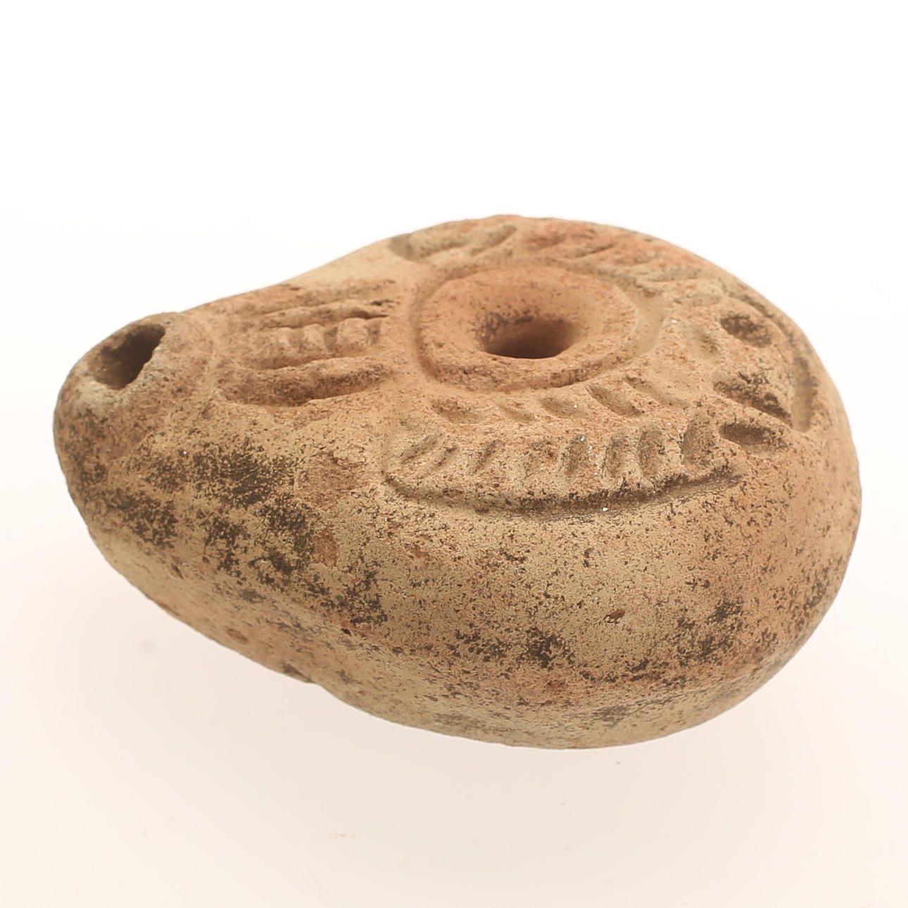 ÖLJYLAMPPU, keramiikka, Roomalainen Egypti 400 SEK.