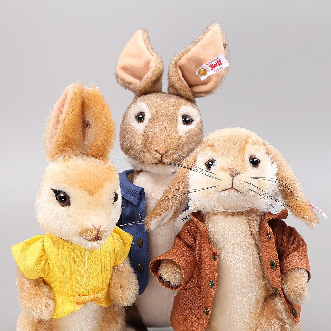 STEIFF, Hasen, 3 Stk., Peter Hase.