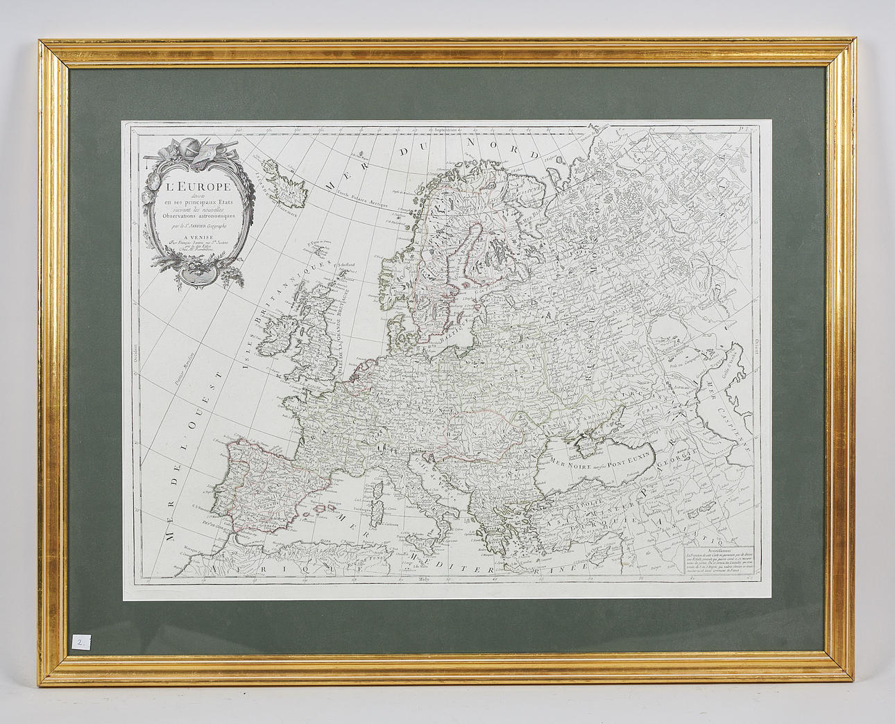 MAP, EUROPA, S.r Janvier, 1776.