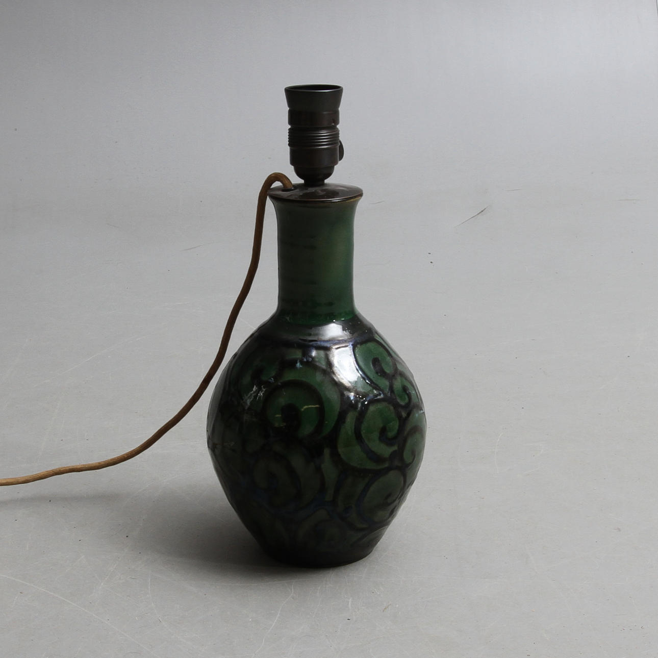 BORDSLAMPA, keramik, Herman Kähler Danmark.