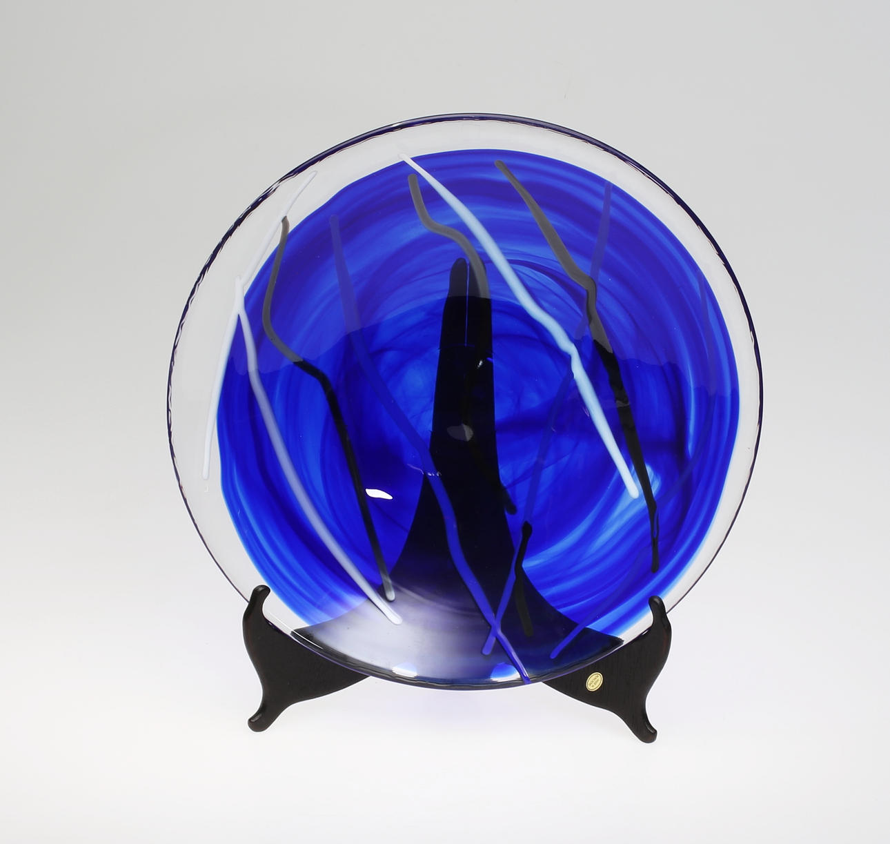 ANNA EHRNER. Fat, glas, "Contrast" Kosta Boda.