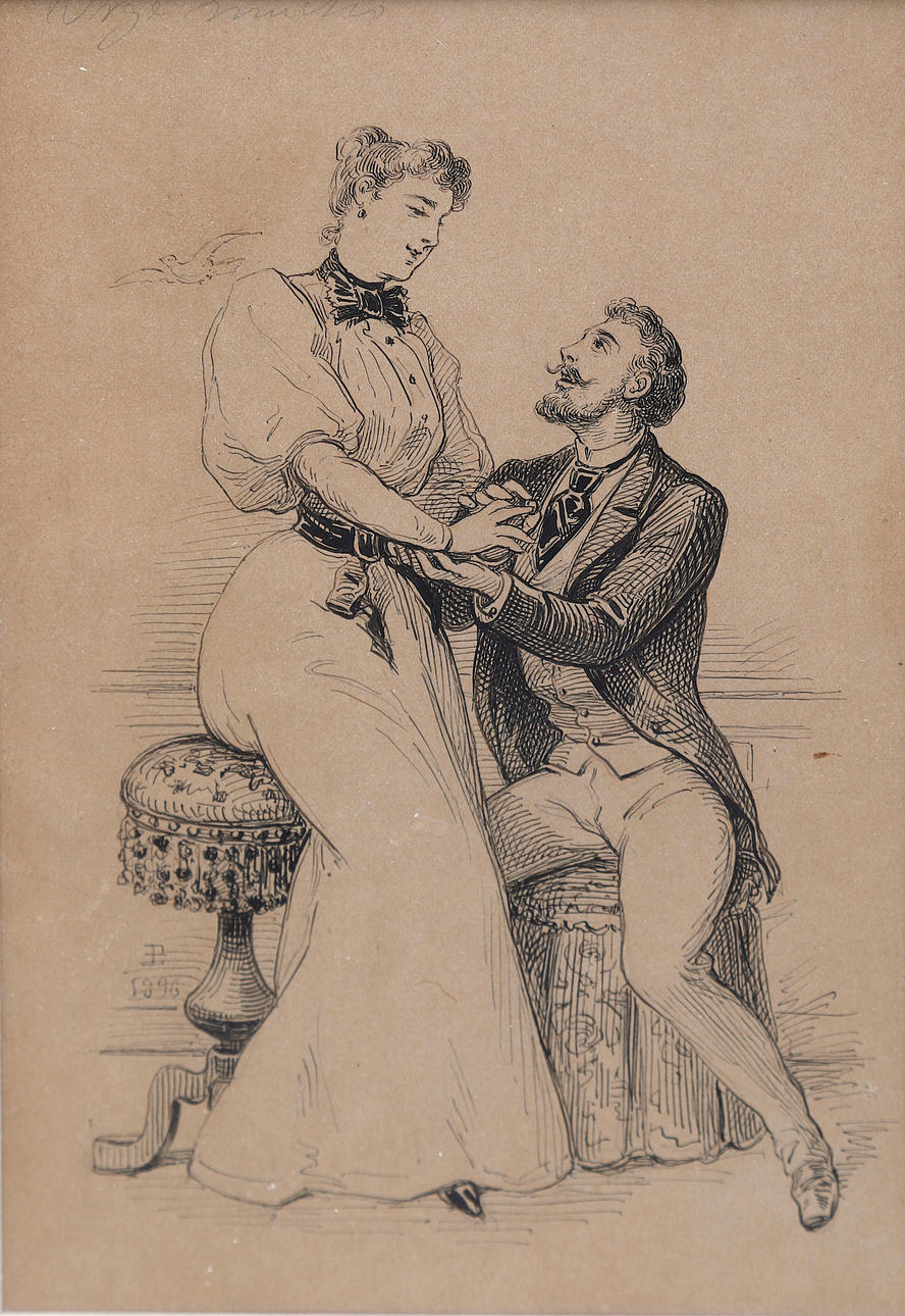 EUSEBI PLANAS. Galant scen.