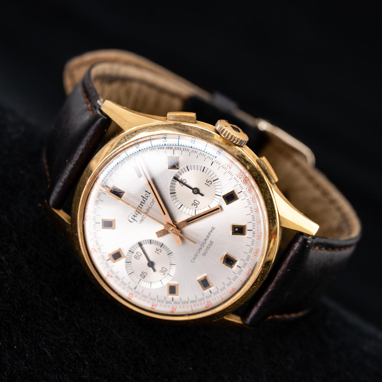 Gold Armbanduhr 'Gigandet'.