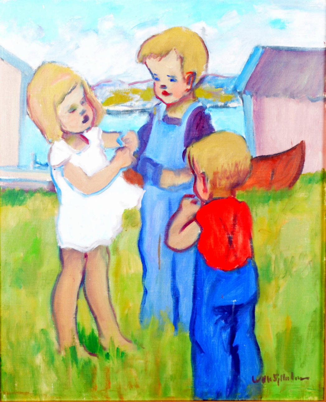 VILLE SJÖHOLM. Olja på duk.