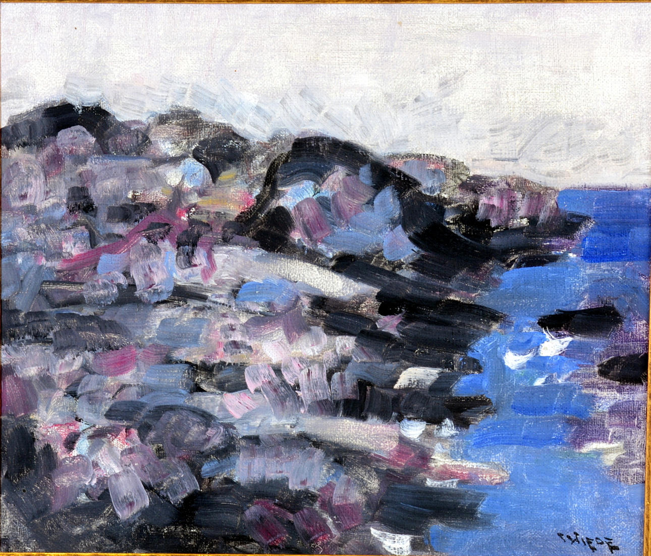 INGVAR WIEDE. Olja på pannå.