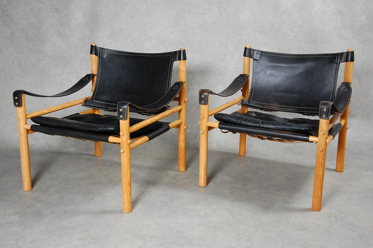FÅTÖLJER, 1 par, " Sirocco " Arne Norell, modellen formgiven 1964.