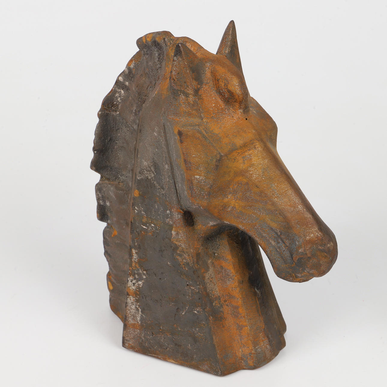 SCULPTURE, horse, cast iron.