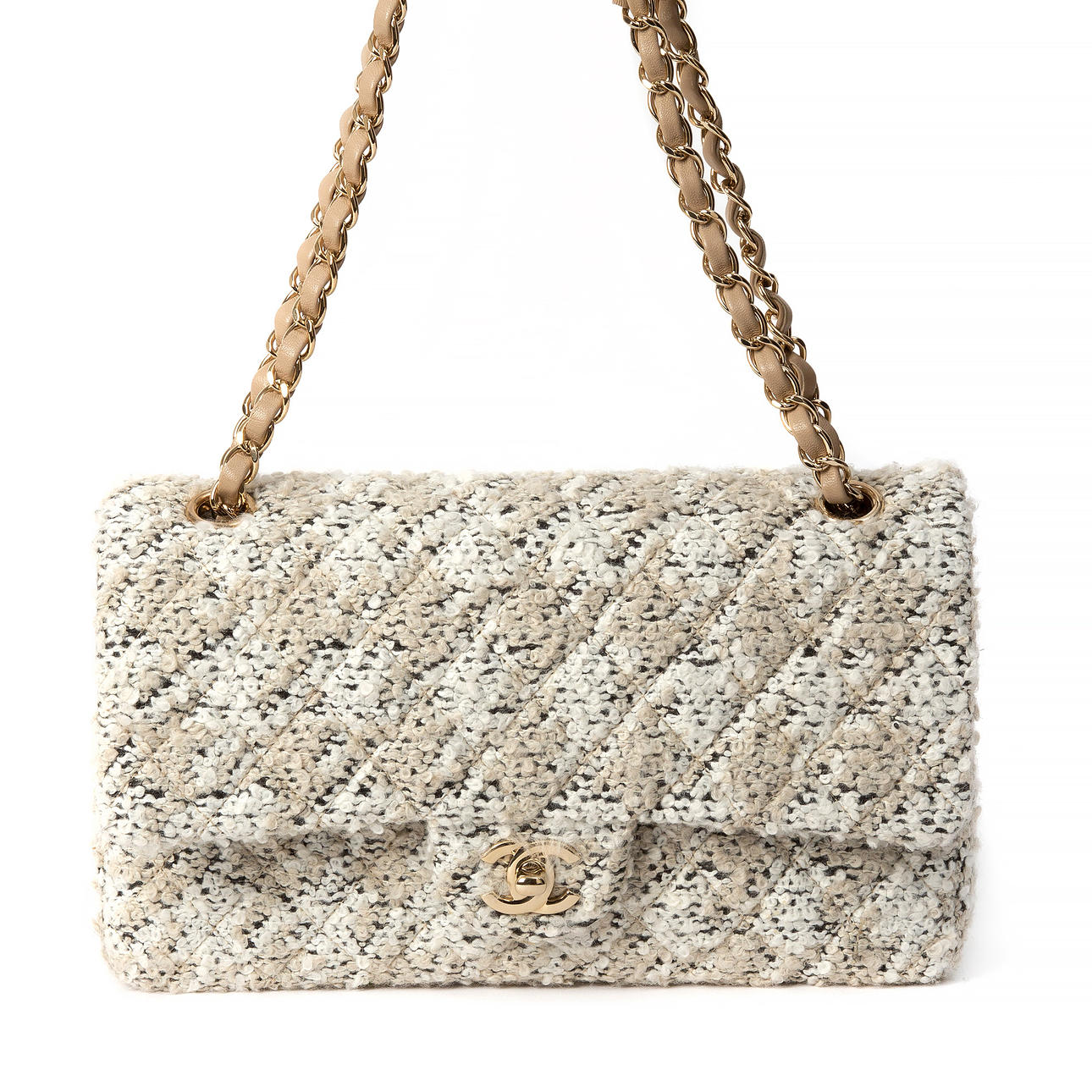 CHANEL, Tasche, "Flap Bag Wool Tweed".