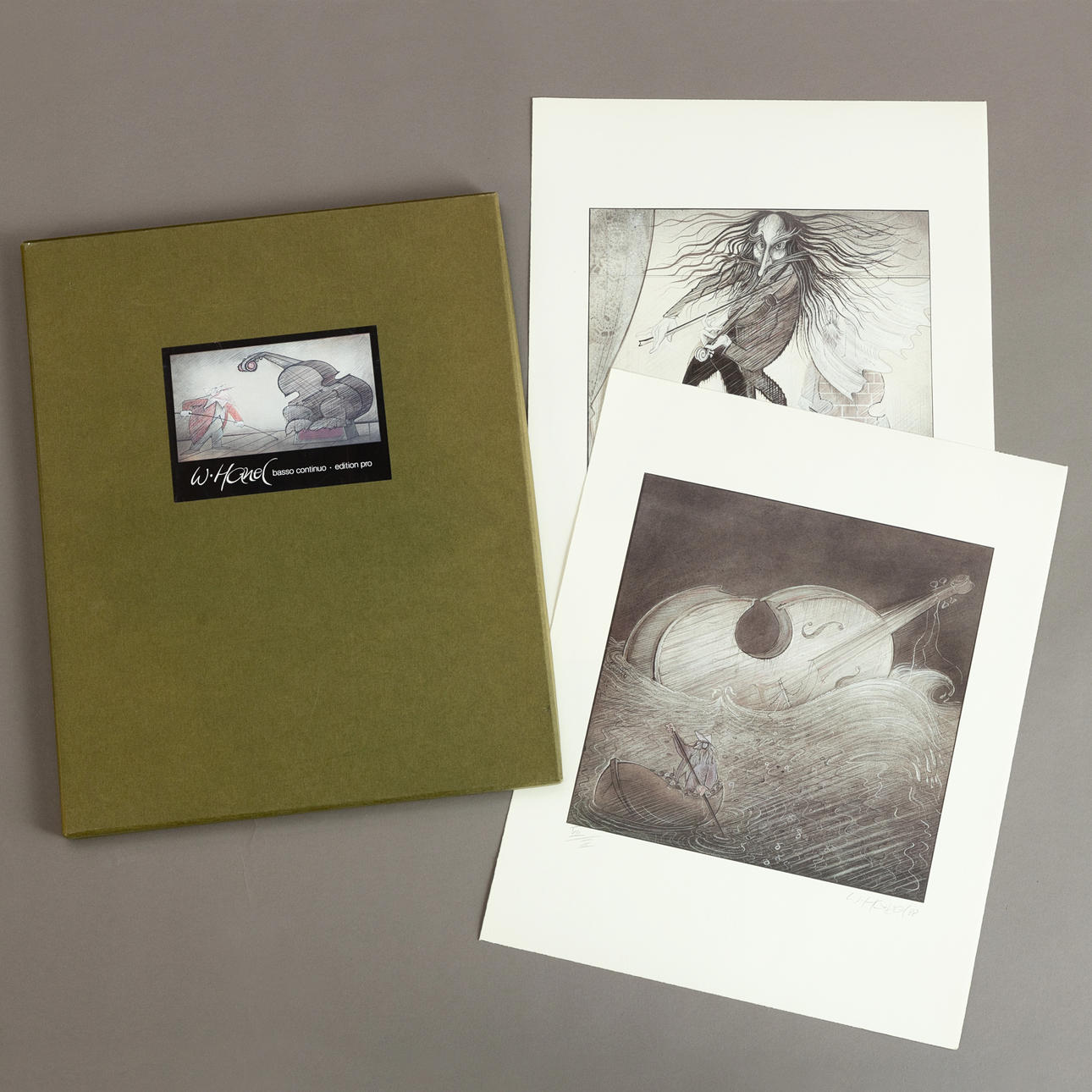 WALTER HANEL (GEB. 1930). Mappe: Basso Continuo.