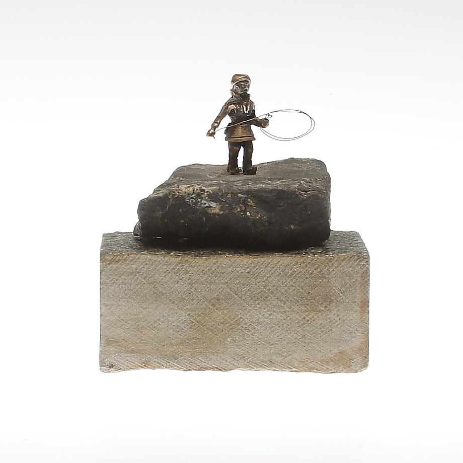 SKULPTUR, silver och sten, MGAB, Uppsala 1971.