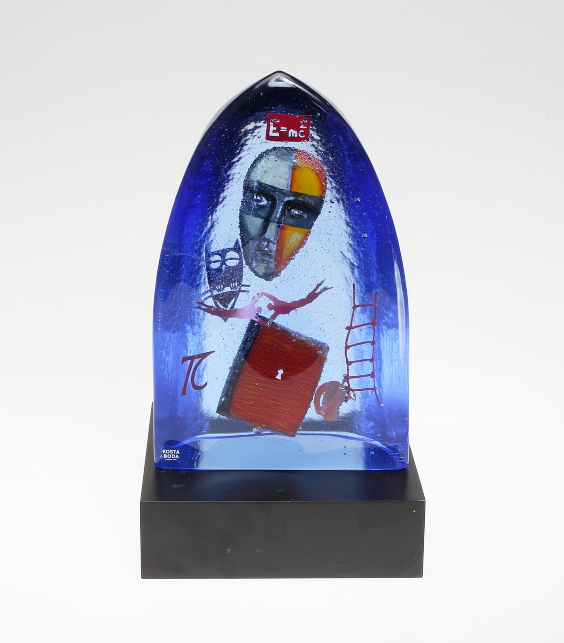 BERTIL VALLIEN. Konstglas, "Together", Boat, Kosta Boda, signerad.