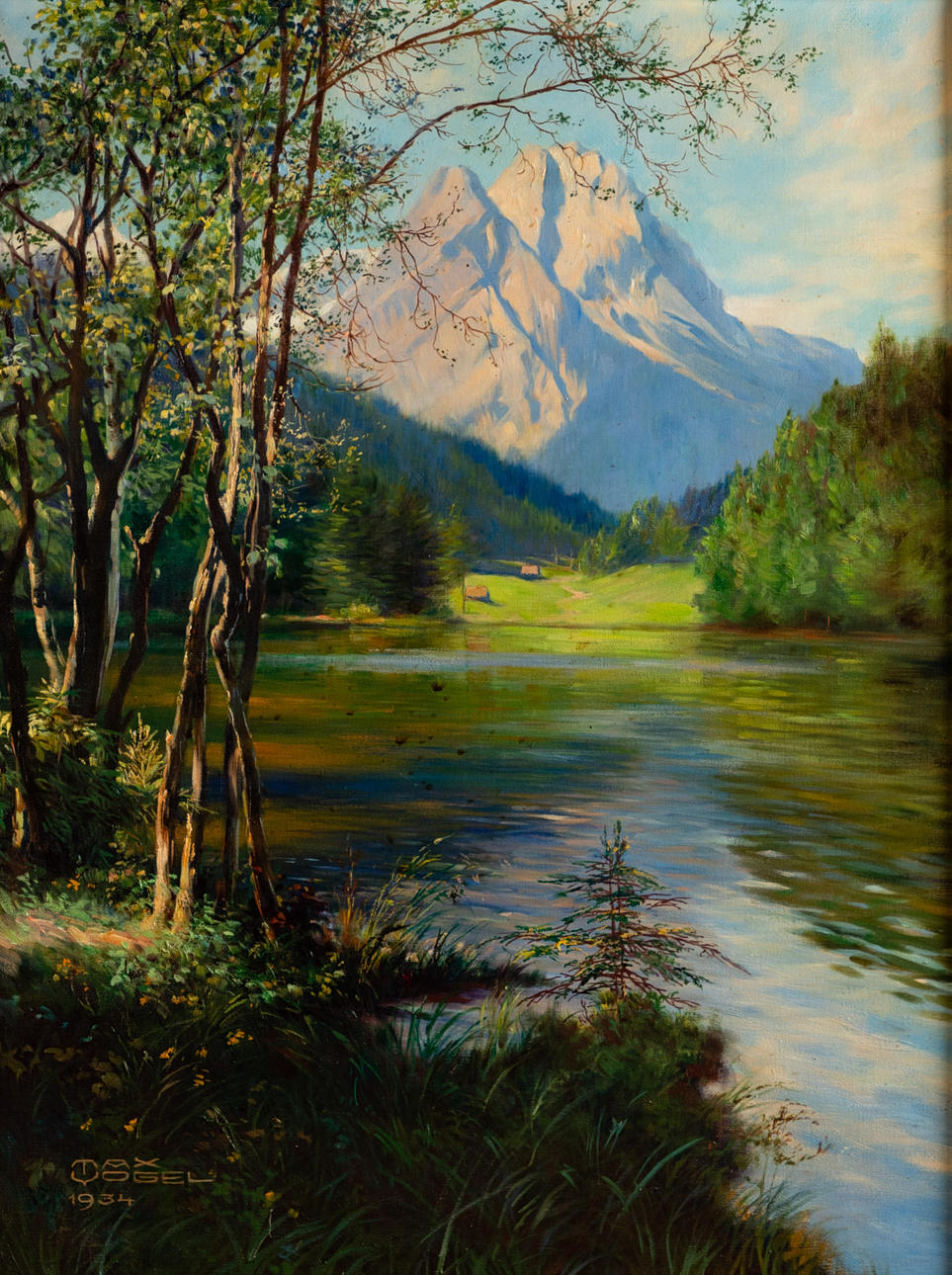 MAX VOGEL (1871-1939). mountain landscape.