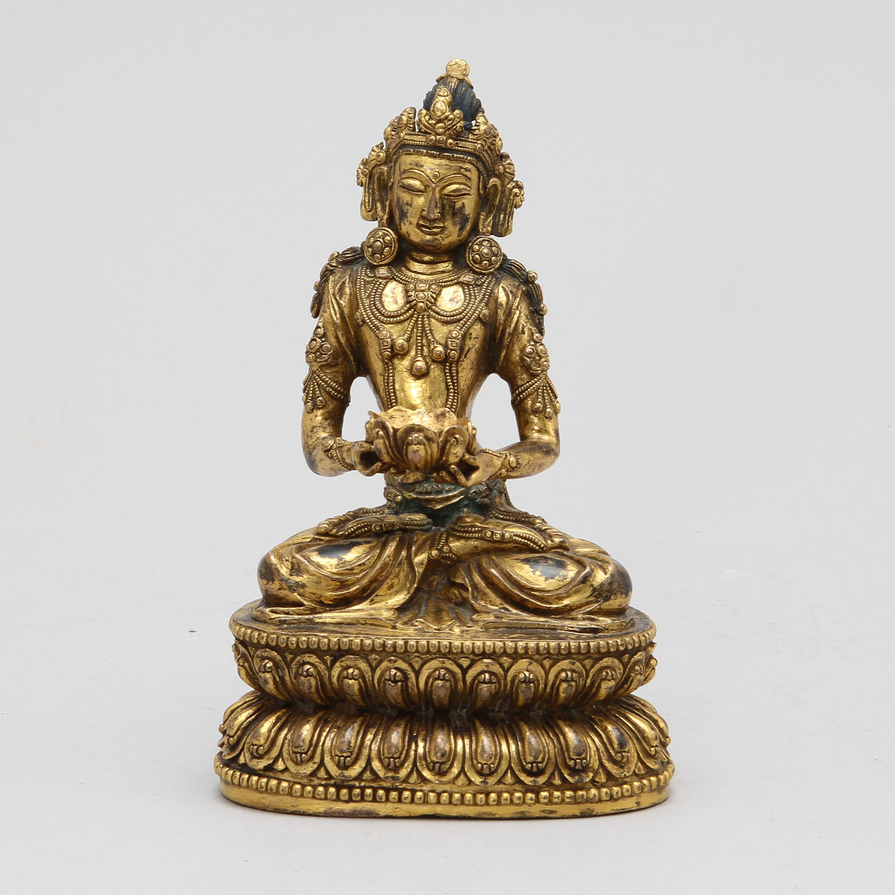 FIGURIN, förgylld brons, 1800-tal.