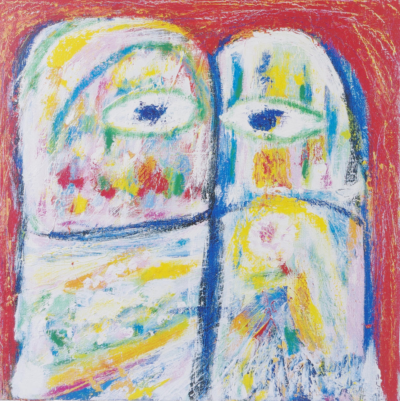 JÖRGEN NASH. "Tvillingar", signerat, daterat och dedikerat tryck.