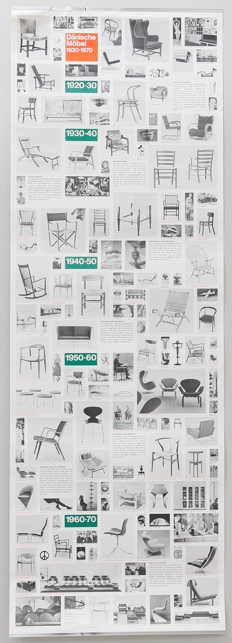 PLAKAT, "Dänische Möbel 1920 - 1970".