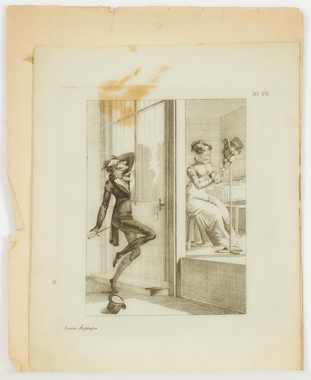 ÆLDRE GRAVER 9 stk, figurmotiver.