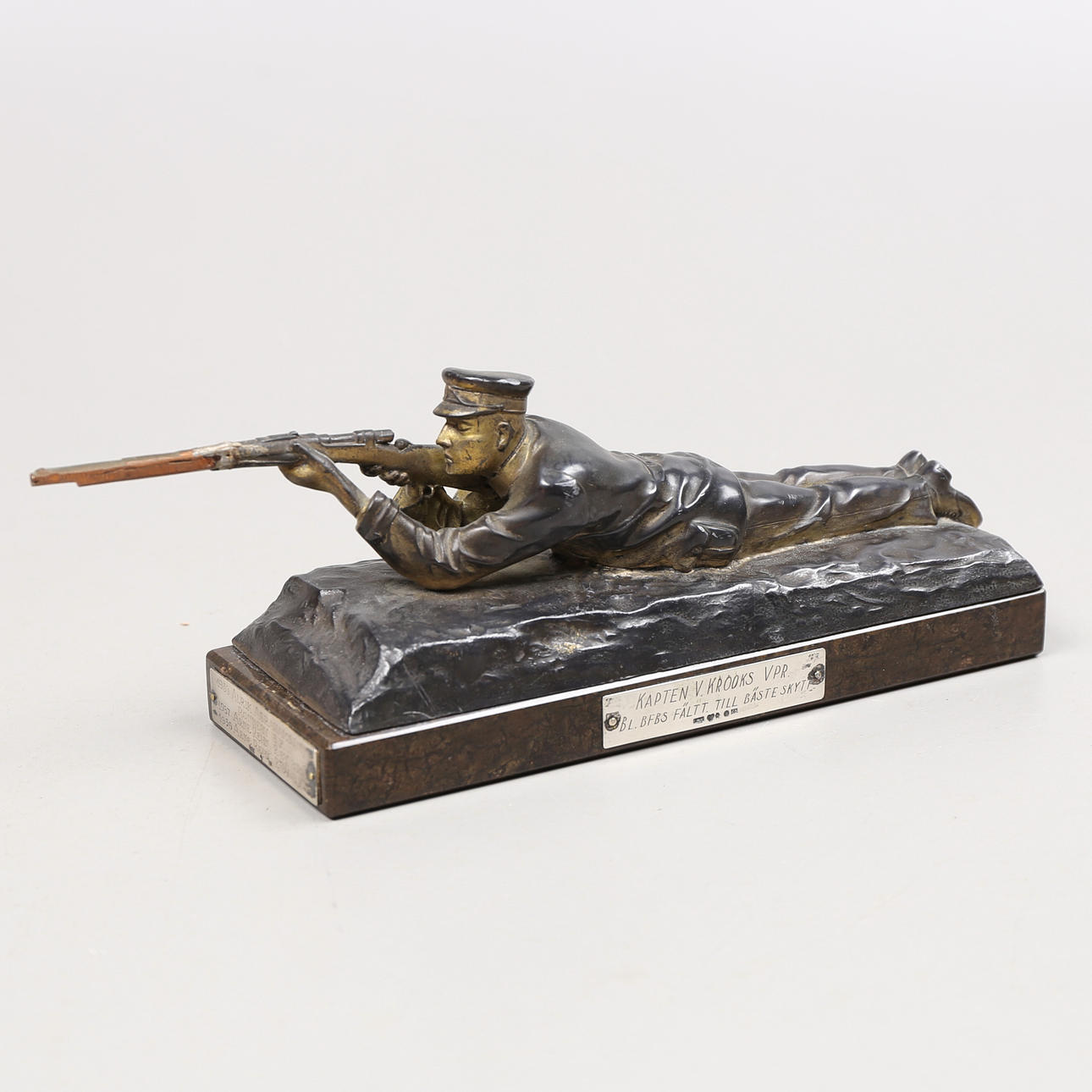 FIGURIN, Skytt, metall, 1950-tal.