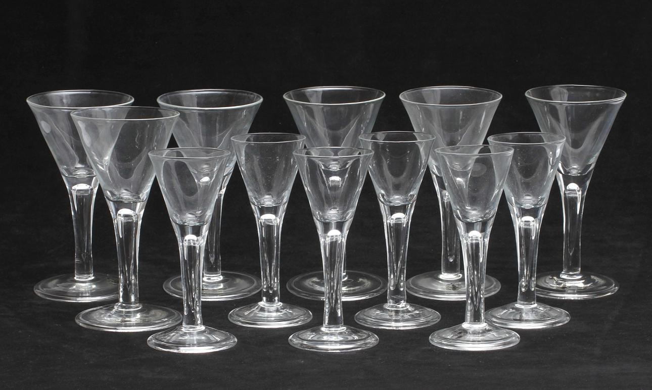 GLASSERVISDELAR, 12 delar, "Enhörna", ur IKEAs 1700-tals serie.