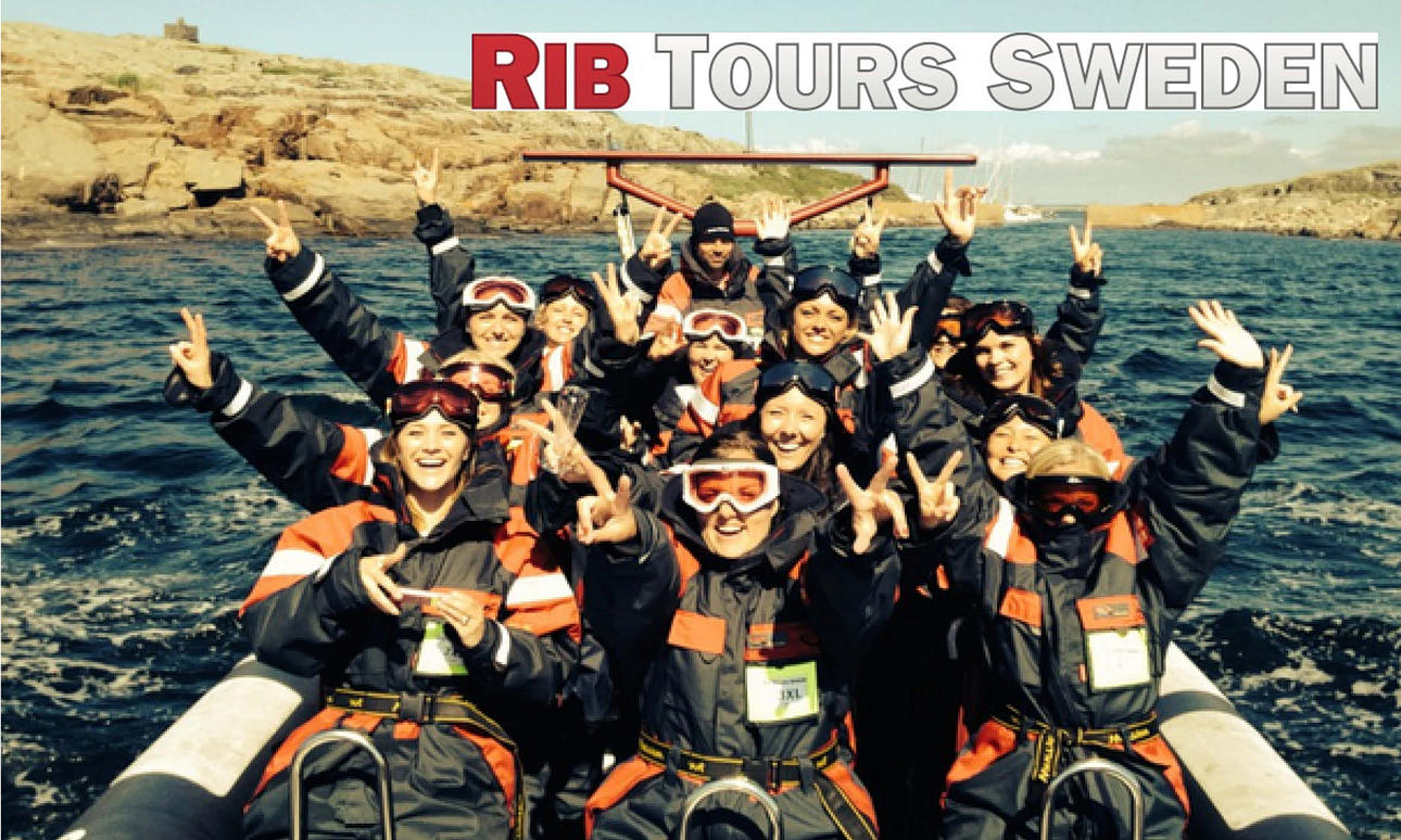 Ribbåttur med Rib Tours AB i Göteborgs skärgård för 12 personer.