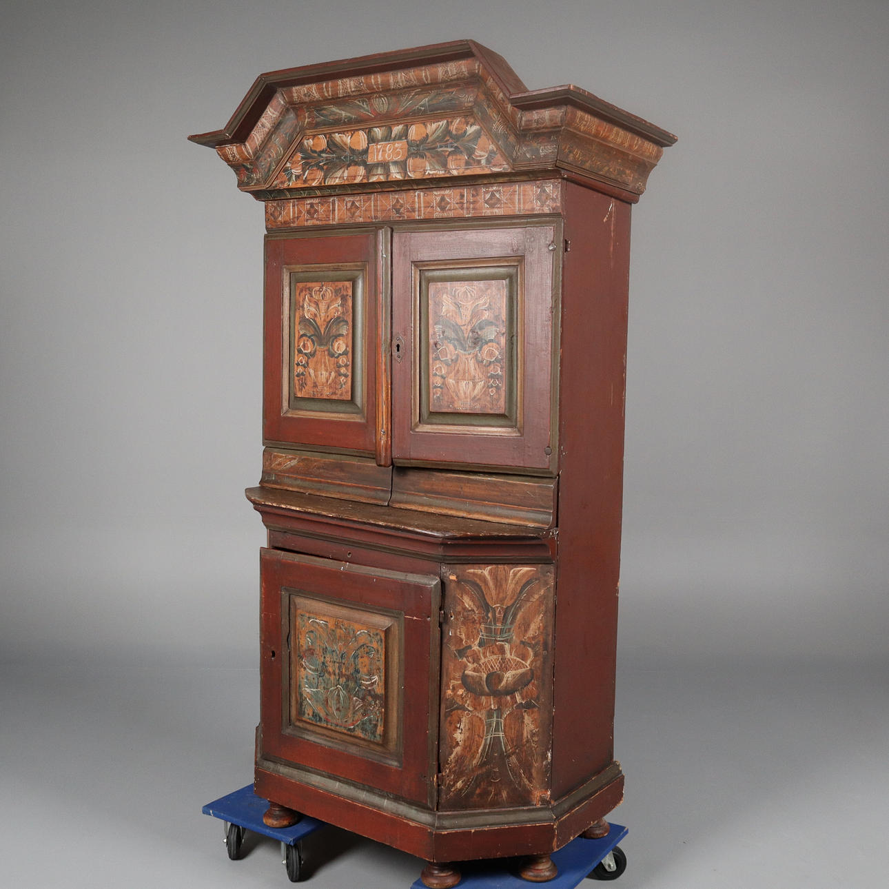 SCHRANK, einfacher Mann, Originalgemälde von 1783.