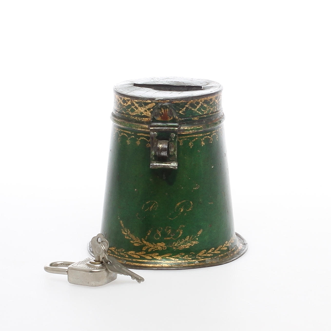 SPARBÖSSA, plåt, bär datering 1825.