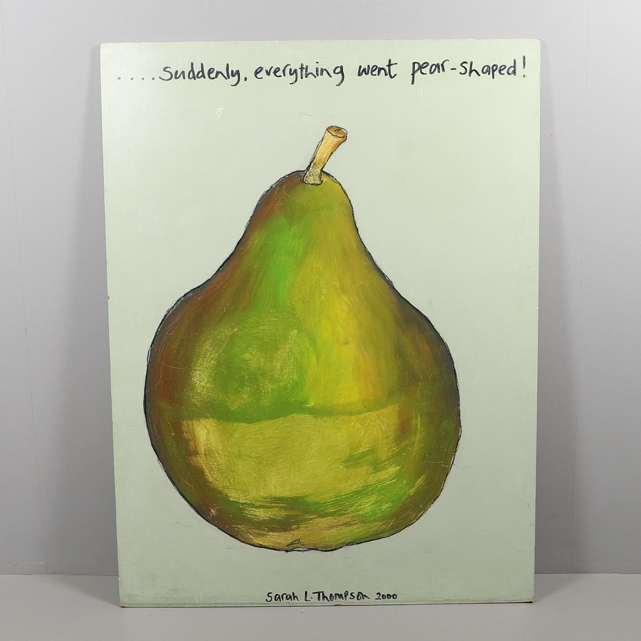 EINE GROSSE NEUE GEMÄLDE EINER BIRNE.