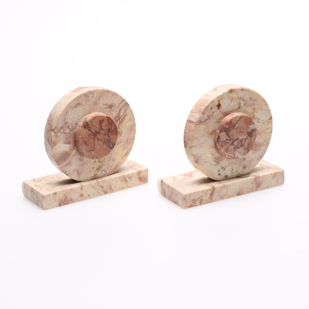 BOKSTÖD, ett par, sten, art deco-stil, 1900-tal.