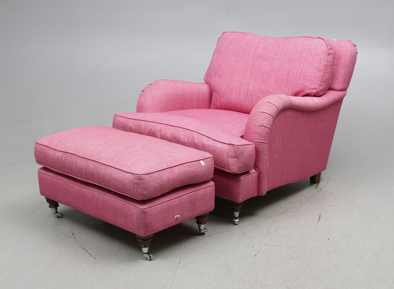 FÅTÖLJ med FOTPALL, Howard-modell, 2000-tal.