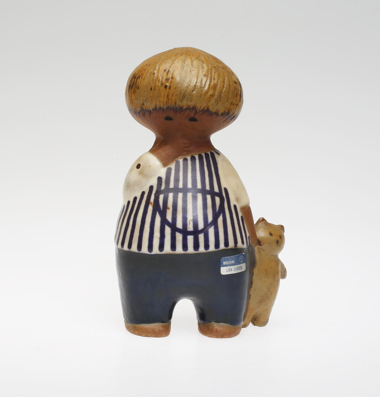 LISA LARSON. Figurin, stengods, "Malin", Gustavsberg.