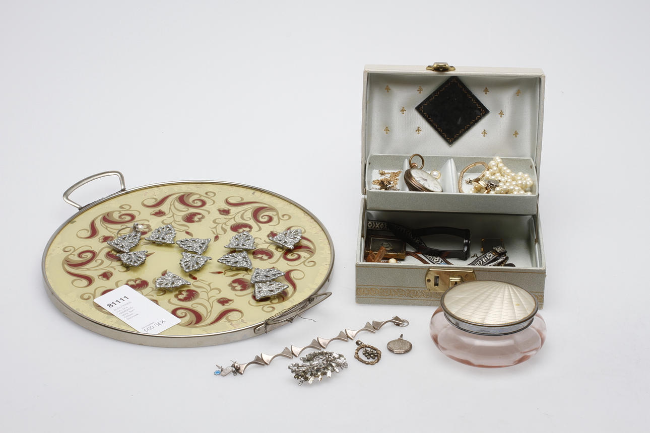 BIJOUTERIER mm, bl.a. ARMBAND, silver, Bent Eriksen, Danmark.