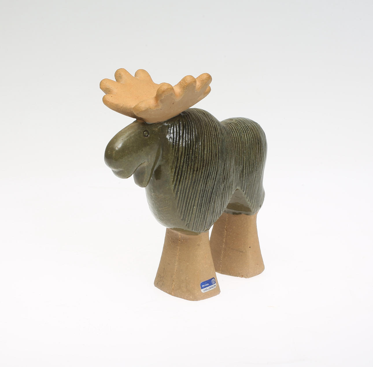 LISA LARSON. Figurin, Stengods, Älg.