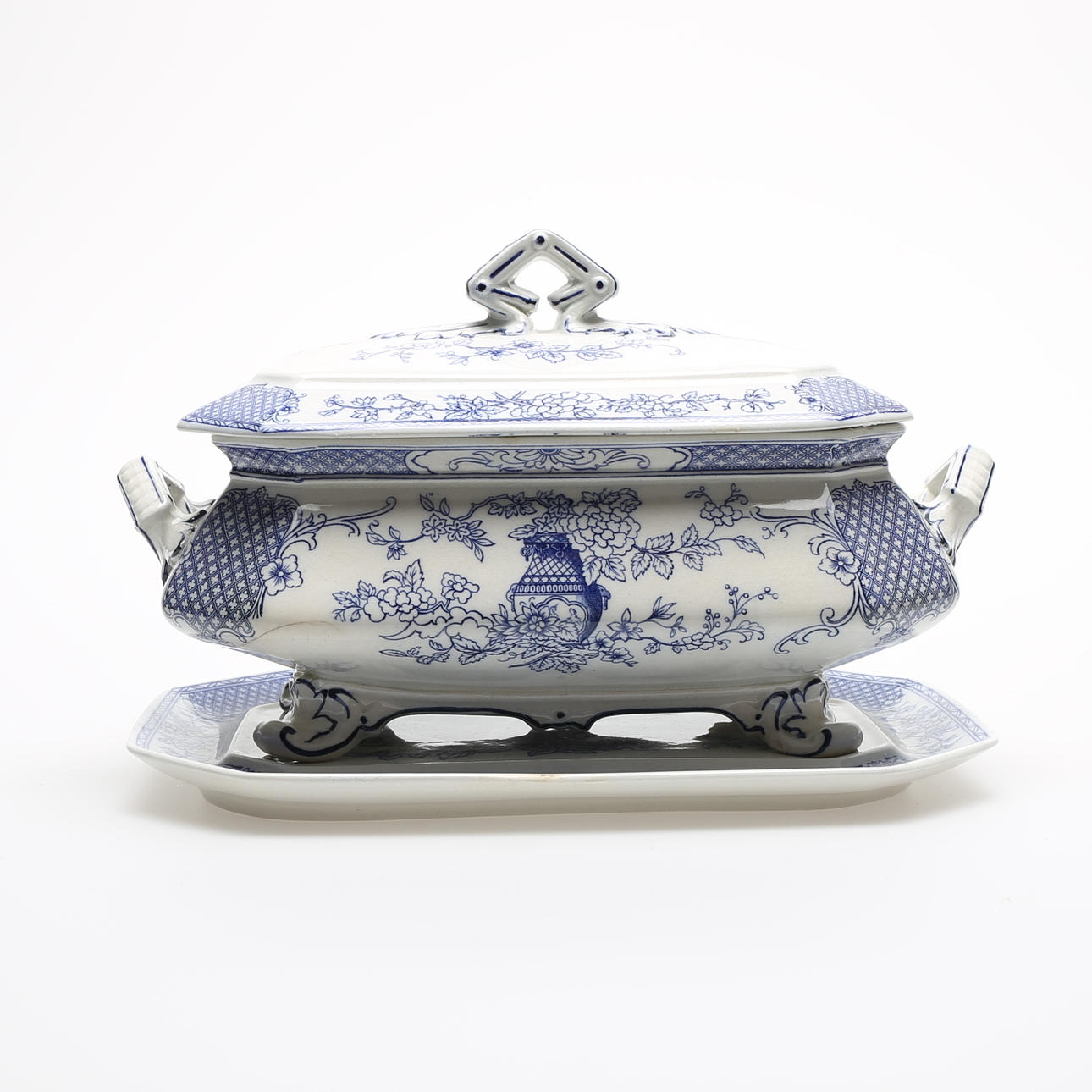 SOPPTERRIN med FAT, "Hoangho", Rörstrand, 18/1900-tal.