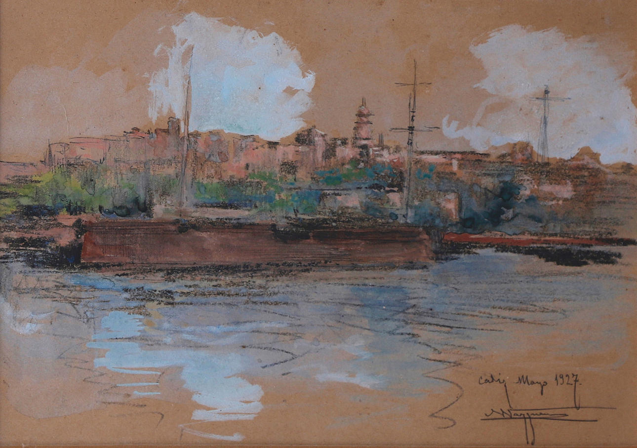 NICANOR VÁZQUEZ. View of Cadiz.