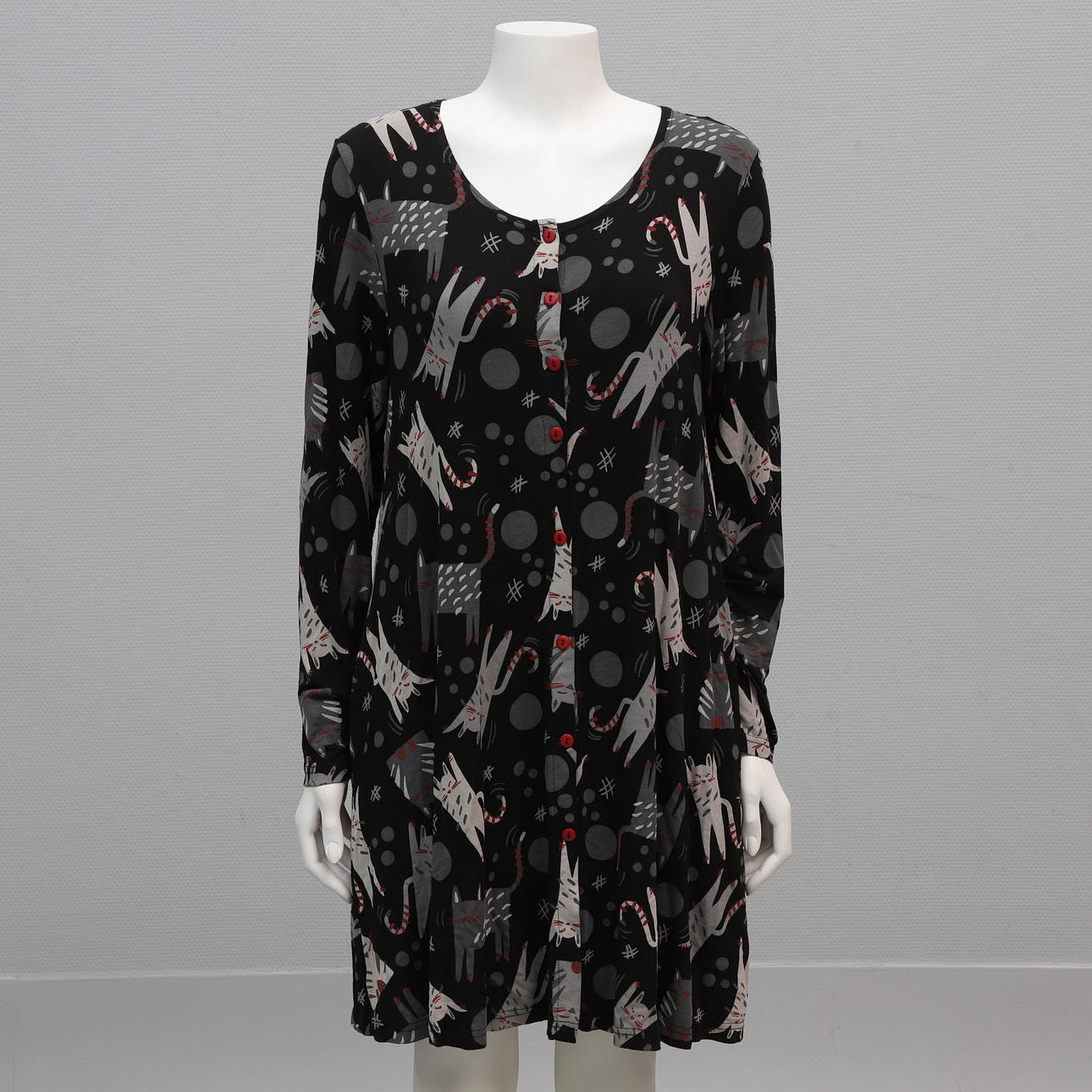 KJOLE, kattemønster, Gudrun Sjödén, str. Medium.