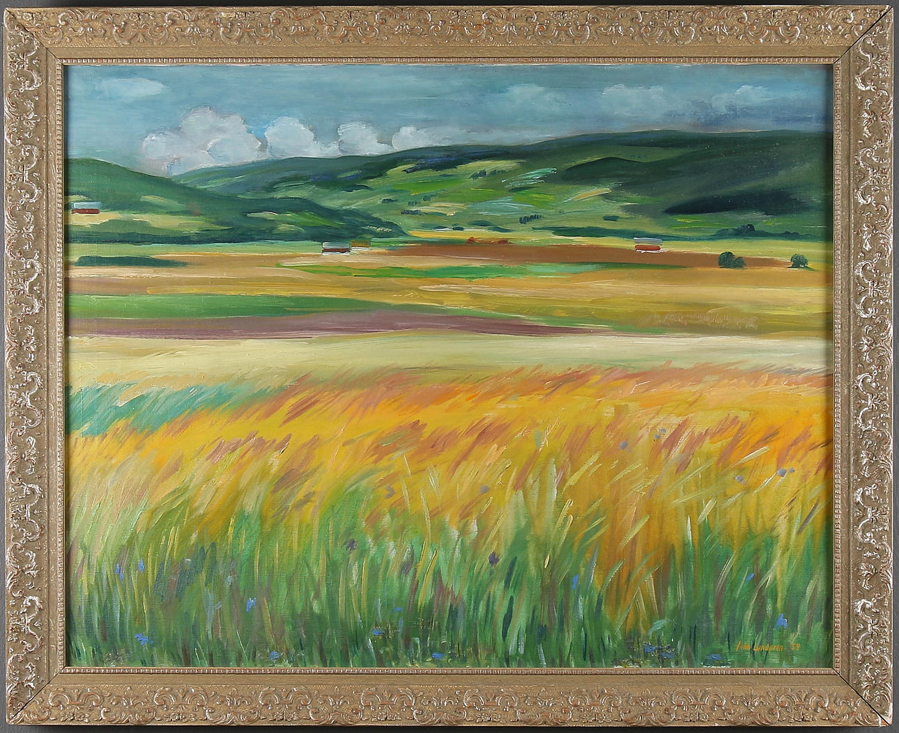 JOHN LUNDGREN. Oil on canvas, signed and dated -39.