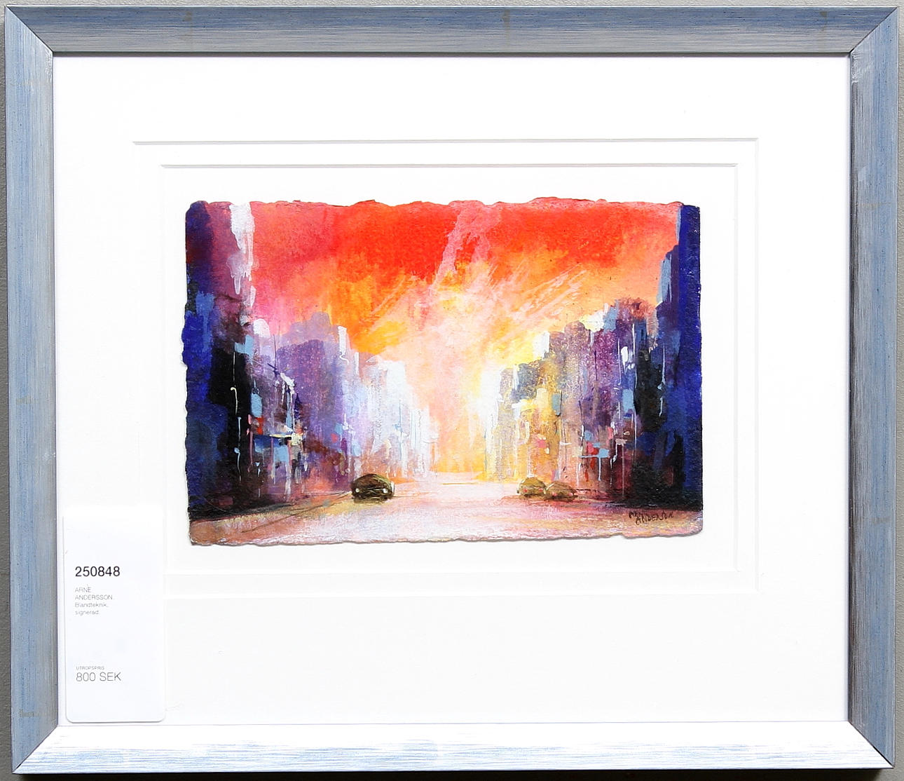 ARNE ANDERSSON. Blandteknik, signerad.